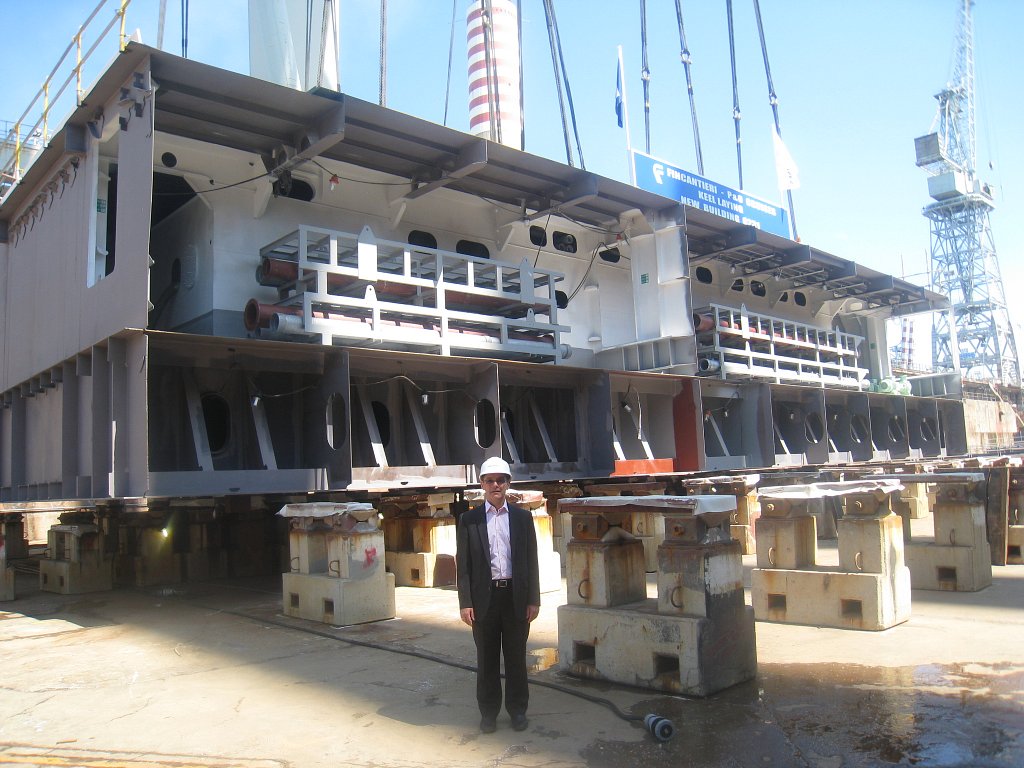 The Keel Laying of the New P&O Cruise Ship