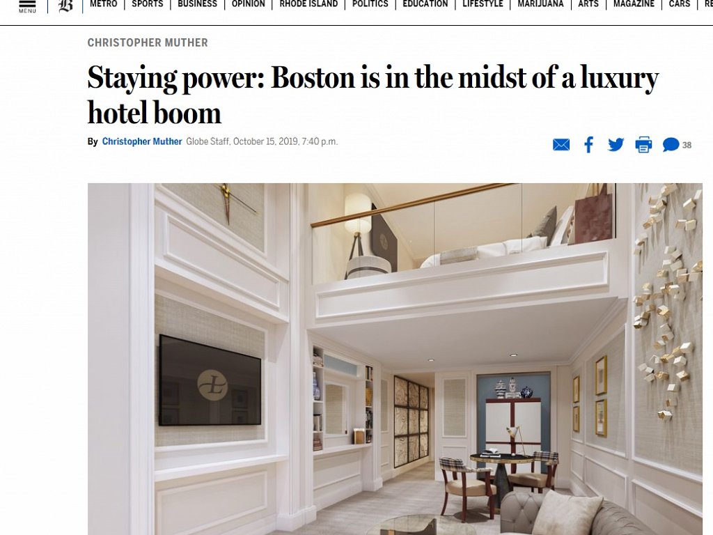 The Boston Globe - The Langham Boston
