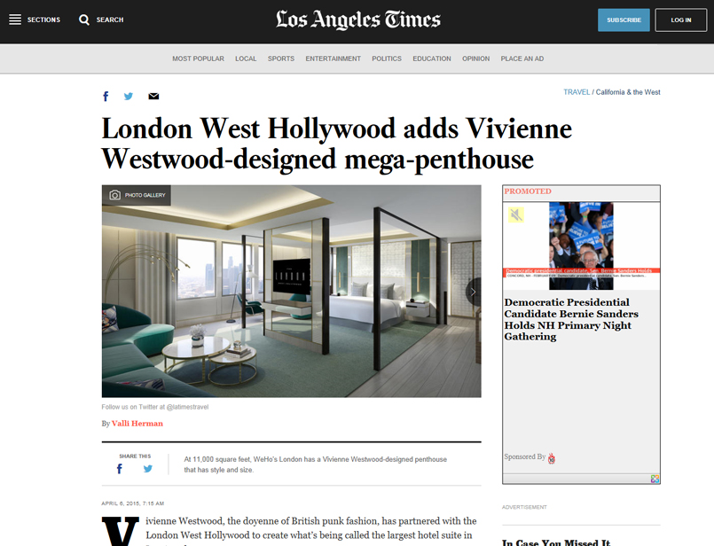 Los Angeles Times - London West Hollywood