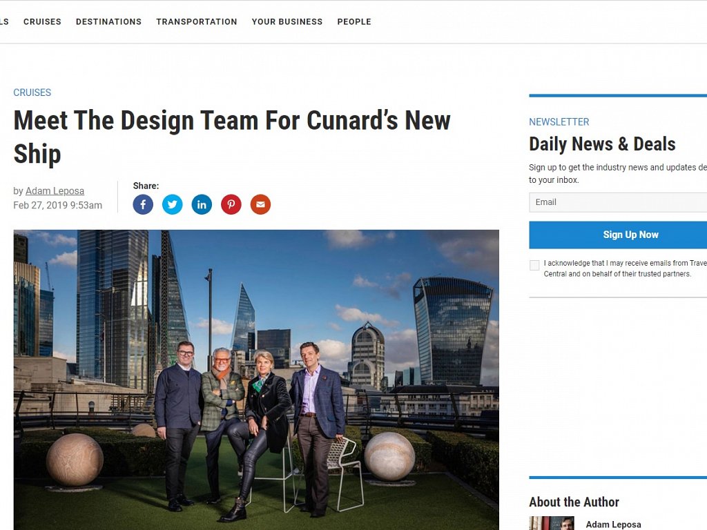 Travel Agent Central - Meet the design team for Cunard's new ship
